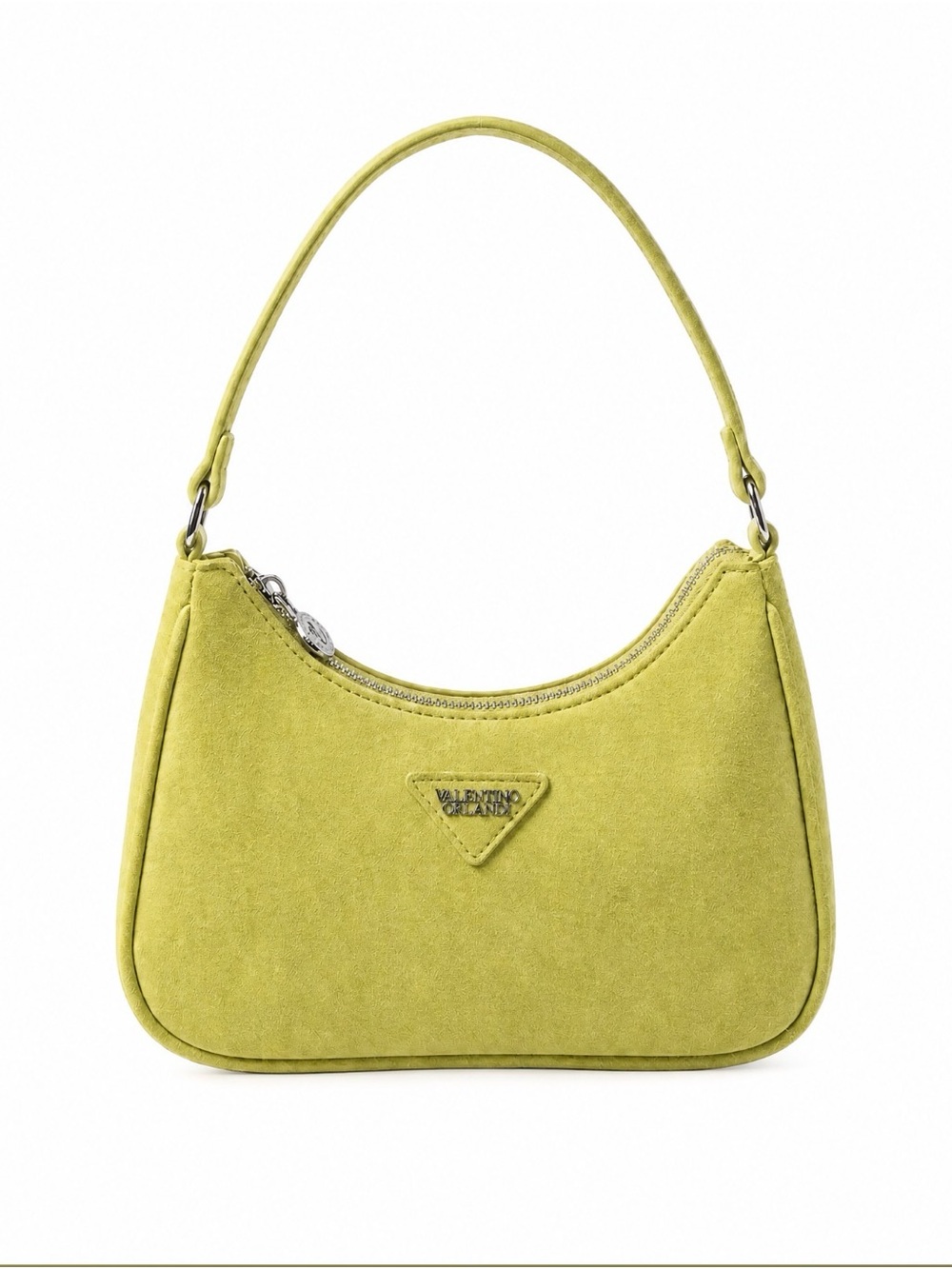 NWT Valentino Orlandi Lime Green Vegan Suede Shoulder Bag